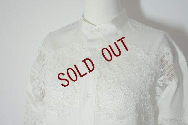 画像4: BOWTE　 LACE PANELED SHIRT　 col. WHITE