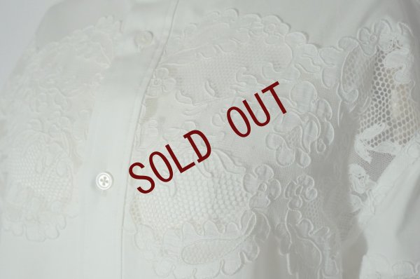 画像5: BOWTE　 LACE PANELED SHIRT　 col. WHITE