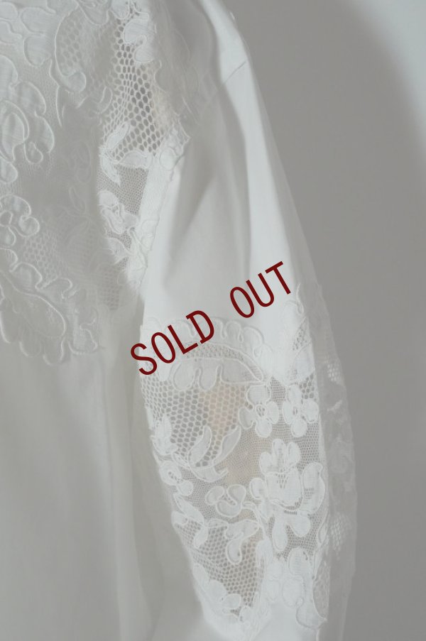 画像6: BOWTE　 LACE PANELED SHIRT　 col. WHITE