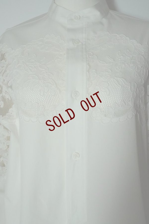 画像7: BOWTE　 LACE PANELED SHIRT　 col. WHITE
