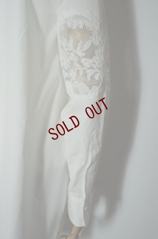 画像10: BOWTE　 LACE PANELED SHIRT　 col. WHITE