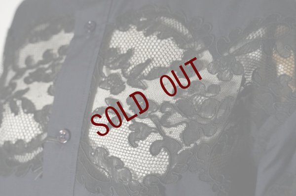 画像5: BOWTE　 LACE PANELED SHIRT　 col. BLACK