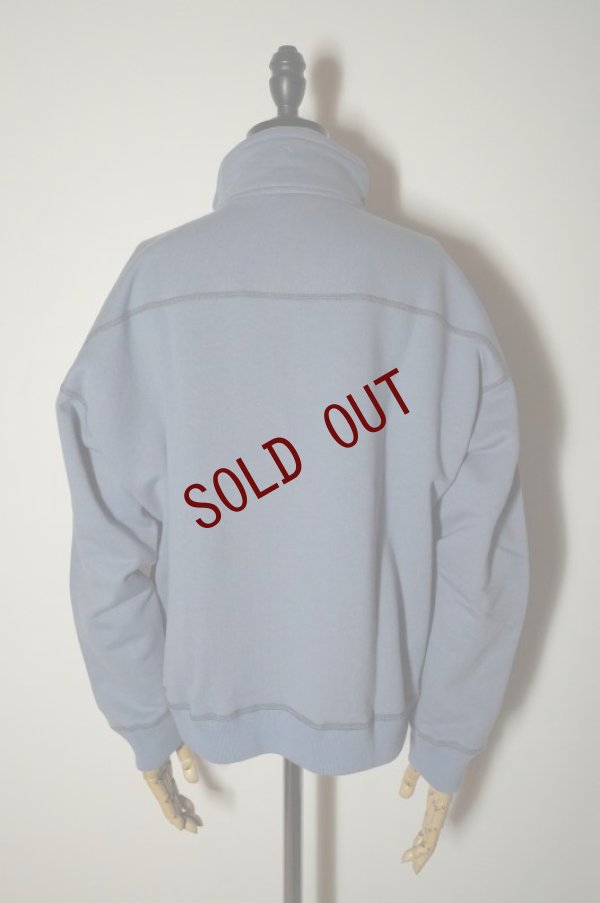 画像3: BOWTE　 LOOPWHEEL TERRY HALF ZIP TOPS 　 col.DENIM BLUE