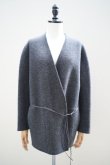 画像2: TENNE HANDCRAFTED MODERN  NO COLLAR KNIT JACKET  col.CHARCOAL (2)