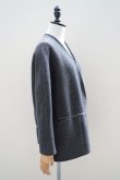 画像5: TENNE HANDCRAFTED MODERN  NO COLLAR KNIT JACKET  col.CHARCOAL (5)