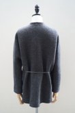 画像6: TENNE HANDCRAFTED MODERN  NO COLLAR KNIT JACKET  col.CHARCOAL (6)