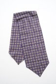 画像1: Fratelli Luigi　<br />Cotton Linen Silk Ascot Tie (1)