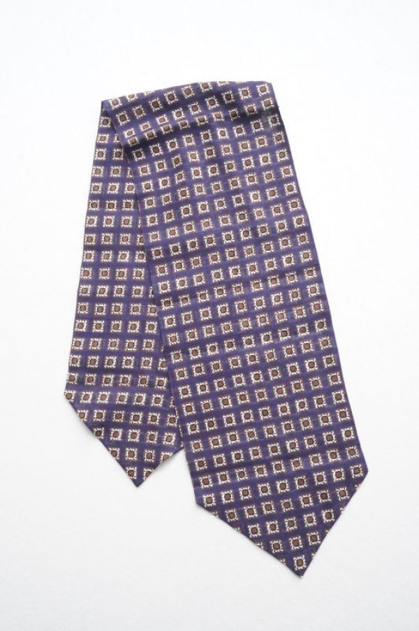 画像1: Fratelli Luigi　 Cotton Linen Silk Ascot Tie