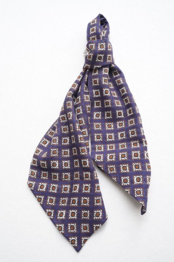 画像2: Fratelli Luigi　 Cotton Linen Silk Ascot Tie