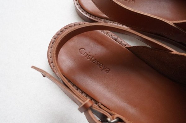 画像4: Cristaseya　 16PV-CO　 LEATHER SLIPPER　 col.COGNAC