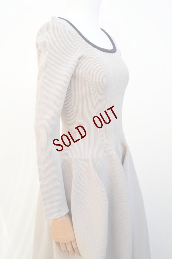 画像2: -50%  CFCL　 POTTERY GLITTER ROUNDNECK LONG SLEEVE DRESS　 col.BEIGE-BLACK