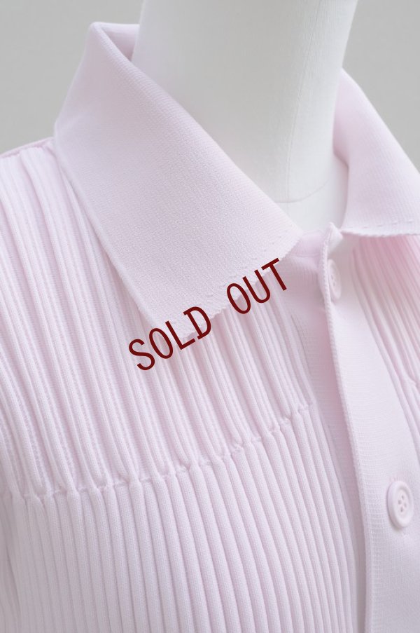 画像4: CFCL　 FLUTED CROPPED SHIRT CARDIGAN 　 col.PASTEL PINK