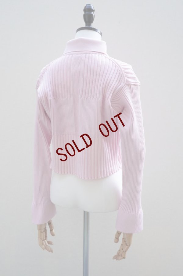 画像7: CFCL　 FLUTED CROPPED SHIRT CARDIGAN 　 col.PASTEL PINK