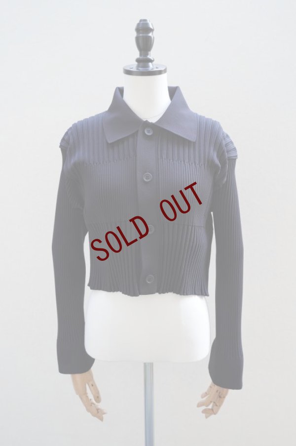 画像2: -50%  CFCL　 FLUTED CROPPED SHIRT CARDIGAN 　 col.NAVY