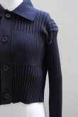 画像4: CFCL　 FLUTED CROPPED SHIRT CARDIGAN 　 col.BLACK (4)