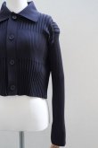 画像3: CFCL　 FLUTED CROPPED SHIRT CARDIGAN 　 col.BLACK (3)