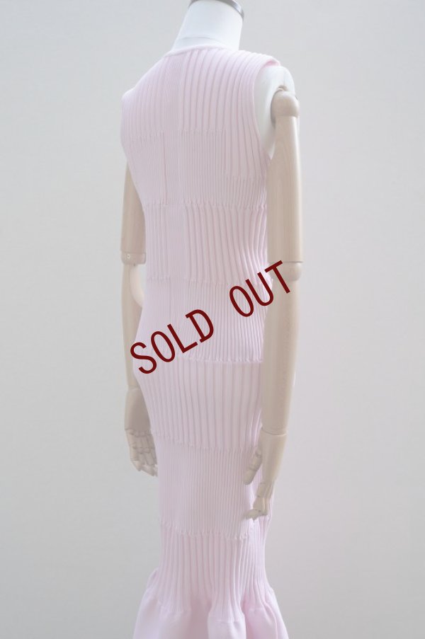 画像1: CFCL　 FLUTED  SLEEVELESS MERMAID DRESS　 col.PASTEL PINK