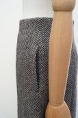 画像5:  AURALEE　 LAMA SHETLAND WOOL TWEED SKIRT 　 col. KHAKI TWEED