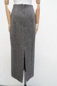 画像6:  AURALEE　 LAMA SHETLAND WOOL TWEED SKIRT 　 col. KHAKI TWEED