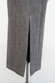 画像8:  AURALEE　 LAMA SHETLAND WOOL TWEED SKIRT 　 col. KHAKI TWEED