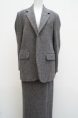 画像10:  AURALEE　 LAMA SHETLAND WOOL TWEED SKIRT 　 col. KHAKI TWEED