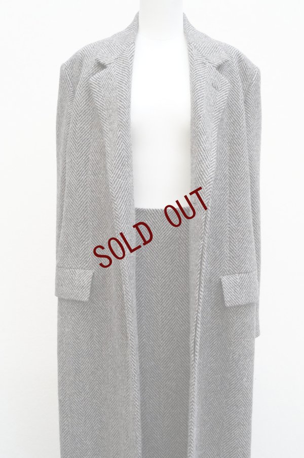 画像12:  AURALEE　 LAMA SHETLAND WOOL TWEED SKIRT 　 col. KHAKI TWEED