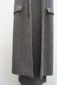 画像13:  AURALEE　 LAMA SHETLAND WOOL TWEED SKIRT 　 col. KHAKI TWEED