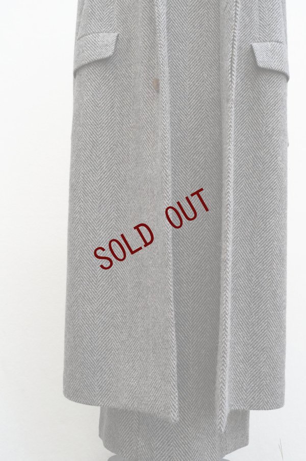 画像13:  AURALEE　 LAMA SHETLAND WOOL TWEED SKIRT 　 col. KHAKI TWEED