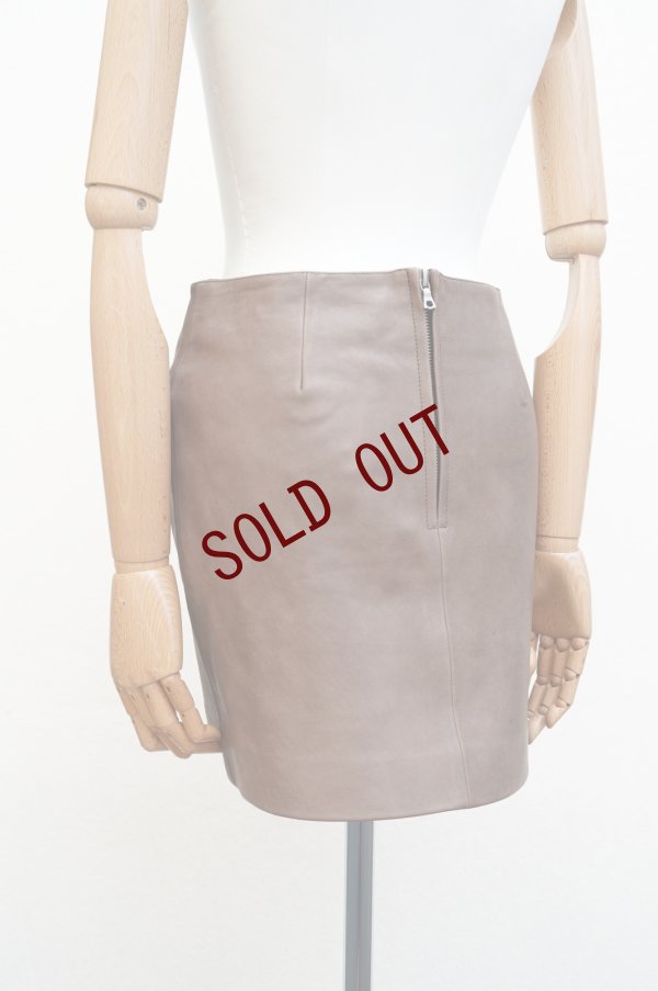 画像4: -50%  AURALEE　 HEAVY LAMB LEATHER MINI SKIRT 　 col. DARK BROWN