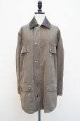 画像1:  AURALEE　<br />WOOL CAVARLY TWILL LAMINATE HUNTING BLOUSON 　<br />col. OLIVE BROWN (1)