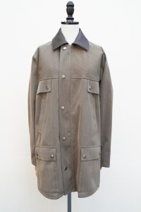  AURALEE　 WOOL CAVARLY TWILL LAMINATE HUNTING BLOUSON 　 col. OLIVE BROWN