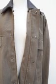 画像5:  AURALEE　 WOOL CAVARLY TWILL LAMINATE HUNTING BLOUSON 　 col. OLIVE BROWN