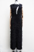 画像1: KAKAN　<br />SWAN FUR DRESS 　<br />col. BLACK (1)