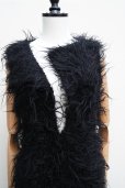 画像3: KAKAN　 SWAN FUR DRESS 　 col. BLACK