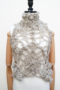 KAKAN　 HANDSPU N HIGHNECK VEST 　 col. BEIGE