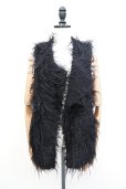 画像1: KAKAN　<br />SWAN FUR VEST 　<br />col. BLACK (1)