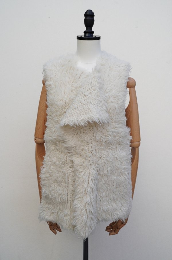 画像1: 再入荷　KAKAN　 SWAN FUR VEST 　 col. WHITE