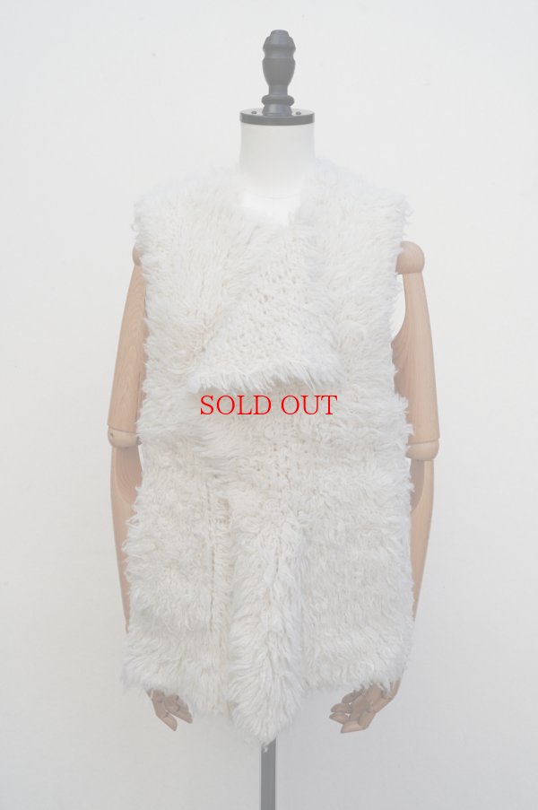 画像1: KAKAN　 SWAN FUR VEST 　 col. WHITE