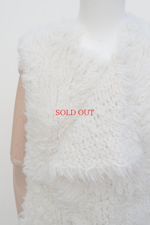 画像2: KAKAN　 SWAN FUR VEST 　 col. WHITE