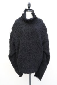 KAKAN　 HIGHNECK FUR PULLOVER 　 col. BLACK