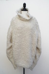 KAKAN　 HIGHNECK FUR PULLOVER 　 col. WHITE