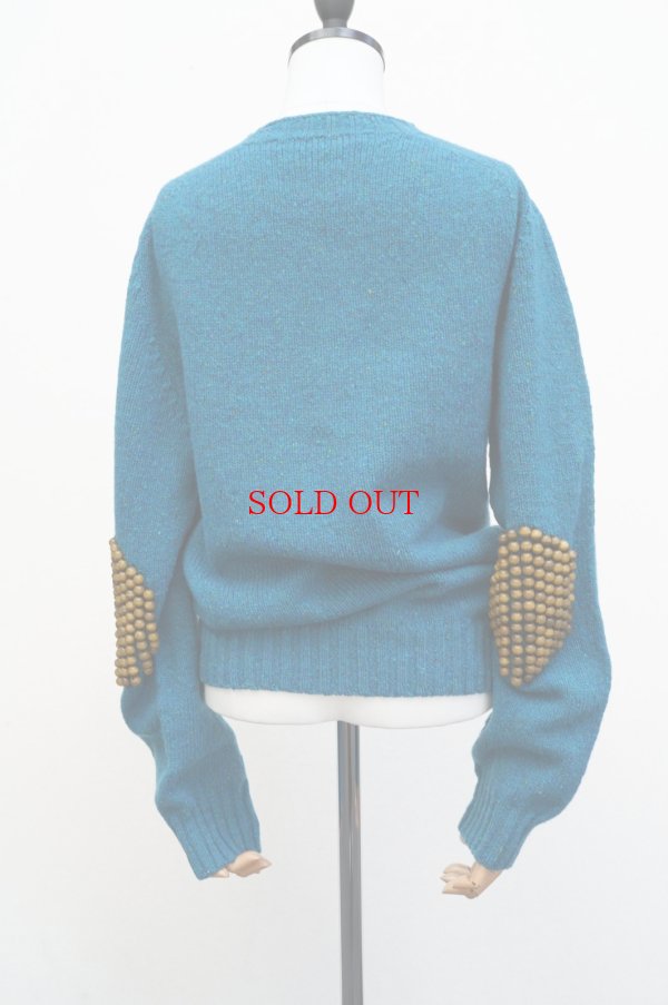 画像2: BLESS N°78　 5081 Pearlpad Sweater　 col.Turquoise