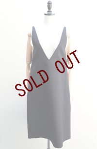BOWTE　 WOSTED DOESKIN MIDDLE DRESS　 col.DARK NAVY