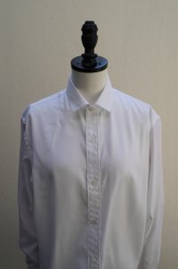 BOWTE　 SEMI SPREAD COLLAR SHIRT　 col.WHITE