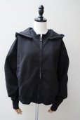 画像1: Oblada　<br>ROBIN HOODIE　<br>col.BLACK (1)