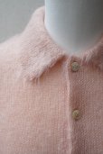 画像3:  AURALEE　 BRUSHED SUPER KID MOHAIR KNIT SHORT POLO 　 col. PINK BEIGE