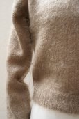 画像3:  AURALEE　 BRUSHED SUPER KID MOHAIR KNIT SHORT POLO 　 col. GRAY BEIGE