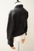 画像5:  AURALEE　 BRUSHED SUPER KID MOHAIR KNIT SHORT POLO 　 col. INK BLACK