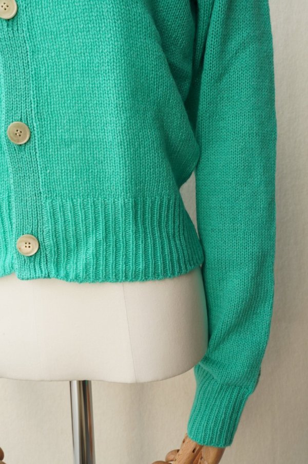 画像3: -50%  AURALEE　 WOOL CASHMERE SILK KNIT CARDIGAN 　 col. AQUA GREEN