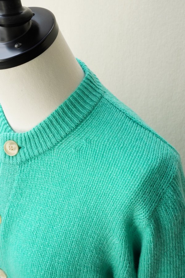 画像4: -50%  AURALEE　 WOOL CASHMERE SILK KNIT CARDIGAN 　 col. AQUA GREEN